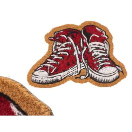 Giftdecor Felpudo de Entrada Forma Zapatillas 60x40 cm, 60% Fibra de Coco y 40% PVC, Blanco y Rojo (10 Unidades) Precio: 53.8899999. SKU: B1AAHS7TFT