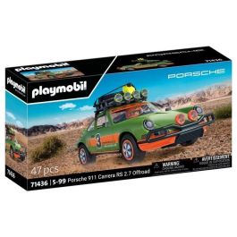 Playmobil 71436 Porsche 911 Carrera RS 2.7 Offroad con figura, techo desmontable y accesorios todoterreno para niños +5 años