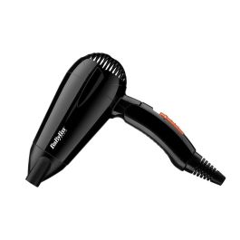 BaByliss 5344E Secador de Pelo Travel Dry 2000W Motor DC, Doble Voltaje, Mango Plegable, Compacto y Ligero con Boquilla Concentradora y 2 Temperaturas