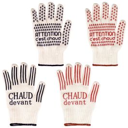 Cook Concept Guante Resistente Al Calor con Silicona Antideslizante, hasta 250 grados, Talla Única, se adapta a ambas manos, 17x1,7 cm; h.27cm