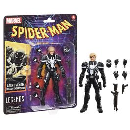 Hasbro G0786 Figura Agente Venom Marvel Legends Series, articulada 15 cm (cómics Spider-Man), con 7 accesorios