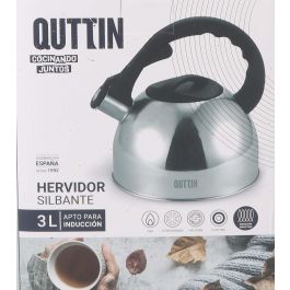 Quttin Hervidor Silbante 3 Litros, 20 cm Ancho x 22 cm Alto x 20 cm Largo, 4.72 kg (6 Unidades)