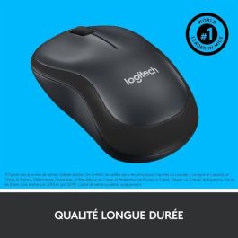 Ratón Inalámbrico Logitech Silent M220/ Hasta 1000 DPI/ Gris Marengo