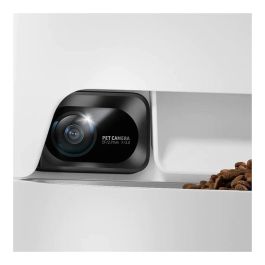 Petkit YumShare Dual-Hopper Comedero Automático para Mascotas con Cámara, Blanco, ABS, Interior, CE, Universal