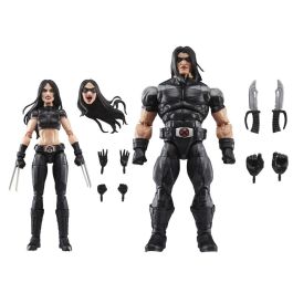 Hasbro Marvel Legends Pack Doble Figura de Acción X-23 & Warpath X-Force X-Men Cómics Coleccionable Articulable 15 cm Premium