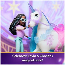 Spinmaster SPI6072675 Figuras Layla + Glaciar Unicorn School - 5 Accesorios Incluidos - A partir de 4 Años