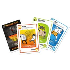Asmodee Juego Exploding Kittens. Ruleta rusa en versión gatuna, roba cartas hasta que salga el exploding.