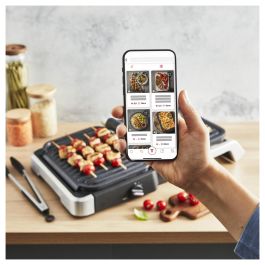 Tefal OptiGrill 4in1 GC774D10 Silver Parrilla Eléctrica Multifunción 9 Programas 2100W Acero Inoxidable