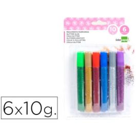 Purpurina Pegamento Liderpapel Fantasia Colores Metalicos Blister De 6 Unidades De 10 gr Precio: 4.4649003267. SKU: B19APWWHMM