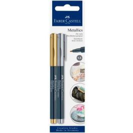 Faber Castell Rotuladores Creative Studio Metallics Marker - Colores Metálicos Oro y Metal, Punta Fieltro 1.5 mm, Resistente al Agua Precio: 2.95000057. SKU: B13YX5QV7H