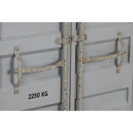 DKD Home Decor Estantería Vintage Contenedormar Gris con 2 Puertas, 2 Estanterías, Metal y MDF, Medidas 44 x 168.5 x 87 cm DKD Home Decor Estantería Vintage Contenedormar Gris con 2 Puertas, 2 Estanterías, Metal y MDF, Medidas 44 x 168.5 x 87 cm