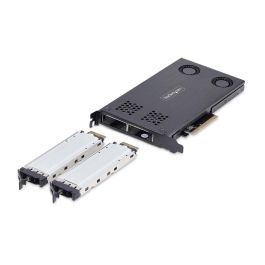 Adaptador para Disco Duro Startech 2M2-REMOVABLE-PCIE Negro