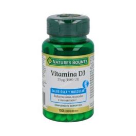 Nature's Bounty Vitamina D3 1000 UI 100 Comprimidos Veganos para Huesos, Músculos e Inmunidad. Sin Gluten ni Lactosa. Precio: 10.5000005. SKU: B1A87FMVX9