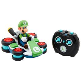 JAKKS PACIFIC Coche Mini RC Racer Luigi Mario Kart Nintendo Radio Control 20cm