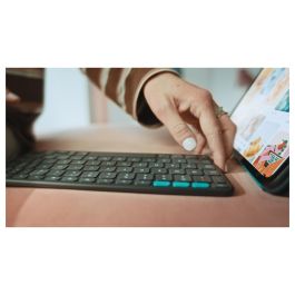 Logitech Flip Folio Teclado QWERTY Internacional EE.UU. Grafito para iPad Pro 11 pulgadas (M4) y iPad Air 11 pulgadas (M2, M3, 5a generación), Inalámbrico, Bluetooth