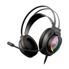 Krom Kappa Auricular Gaming Estéreo con Micrófono Flexible Iluminación LED RGB Rainbow para PC Conexión USB/Jack 3.5mm Cable 210cm Krom Kappa Auricular Gaming Estéreo con Micrófono Flexible Iluminación LED RGB Rainbow para PC Conexión USB/Jack 3.5mm Cable 210cm