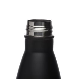 Botella de Agua Versa Negro Acero 500 ml 7 x 27 x 7 cm