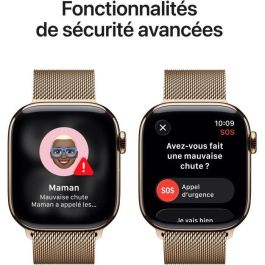 Apple Watch S11 Titan Gold Cellular 42mm Reloj Inteligente Acero Inoxidable Milanesa Oro