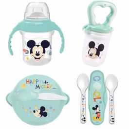 Thermobaby THE3023190132785 Set de Alimentación Infantil Mickey Primera Edad: Mordisqueador, Bol, Vaso con Asa, 2 Cucharas Precio: 40.59000055. SKU: B13AN9Q3DW