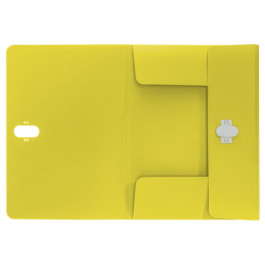 Leitz Carpeta de 3 Solapas DIN A4, Polipropileno Reciclado, Amarillo
