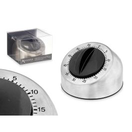 Temporizador de Cocina Kinvara Acero, 8.3x6x8.3 cm, Metal/Negro (12 Unidades) Precio: 44.98999978. SKU: B17FZ42JP3