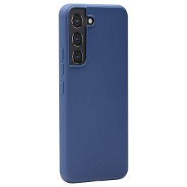 Dbramante1928 Funda para Samsung Galaxy S22 - Carcasa Trasera de Plástico Reciclado - Azul Pacífico - Alemán