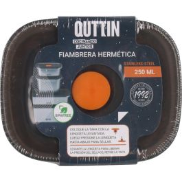 Fiambrera hermética de acero inoxidable Quttin 250 ml (24 Unidades) Fiambrera hermética de acero inoxidable Quttin 250 ml (24 Unidades)