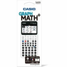 Casio CAS1715043665328 Calculadora Gráfica Math+ para Escuela Secundaria Blanca