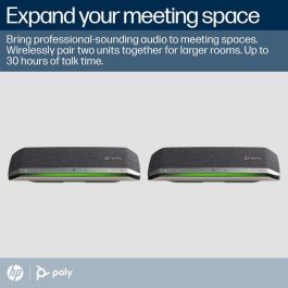 Poly Sync 40+ Microsoft Teams Certified Altavoz Portátil USB-A USB-C y Adaptador Bluetooth BT700