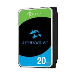 Seagate SkyHawk AI 20TB 3.5" HDD interno - 7200 RPM, SATA 6Gb/s, 512MB caché, CMR, Helium, optimizado para Vigilancia y Video