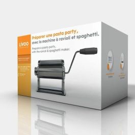 Livoo MEN41 Máquina Profesional para Hacer Ravioles y Espaguetis - 9 Posiciones de Grosor (1-6 mm)