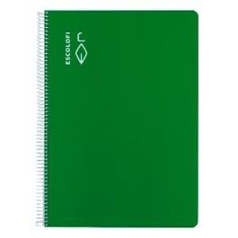 Cuaderno ESCOLOFI Verde A4 Din A4 40 Hojas (5 Unidades)