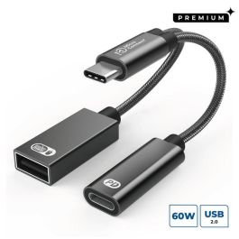 MicroConnect Adaptador Premium USB-C a USB-C y USB-A 2.0 Hembra, Negro 13cm Precio: 11.49999972. SKU: B15CLQ82WR
