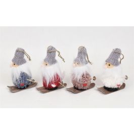 DKD Home Decor Surtido 12 Adornos Colgantes Navidad Alpina Noel Poliéster Rojo Gris Rosa Blanco 7x12x9 cm Precio: 24.95000035. SKU: B1B4LPT52P