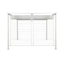 DKD Home Decor Pérgola para Terraza y Jardín Blanco 296 x 225 x 296 cm