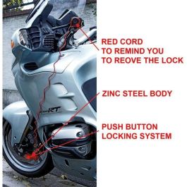 Master Lock 8303EURDPS Antirrobo para motocicletas - Candado de disco rojo 80 mm Master Lock 8303EURDPS Antirrobo para motocicletas - Candado de disco rojo 80 mm