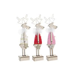 DKD Home Decor Figura Navidad Reno Fantasía con LED, MDF, Surtido Colores Rojo, Rosa, Blanco, Marrón, 4x29x9 cm, Pack 6 Unidades Precio: 23.0142. SKU: B16C7WPJV3