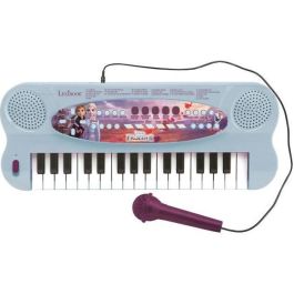 Lexibook Teclado Electrónico Infantil Frozen II con Micrófono, 32 Teclas y 22 Demos Musicales