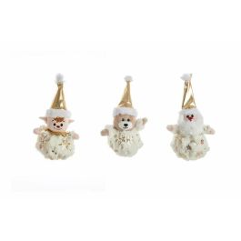 Creaciones Llopis Peluches de Poliéster en Bola de Plástico Navideños Oro 14cm - Set 6 Unidades Surtidas Edad 3+ Años