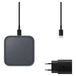 Samsung EP-P3400T Cargador Inalámbrico Pad con Adaptador, Gris, 15W