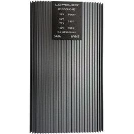 LC-Power LC-DOCK-C-M2 Caja Externa SSD M.2 NVMe/SATA USB-C 10 Gbit/s Antracita
