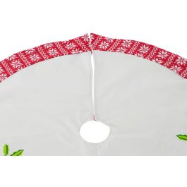 DKD Home Decor Base para Árbol Rojo Blanco 106 x 106 x 2 cm (2 Unidades)