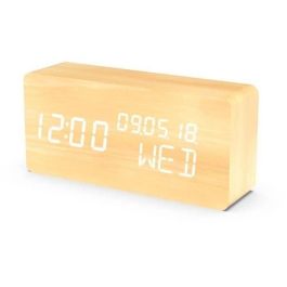 Evoom AUC3700527301990 Despertador Digital 4 en 1: Hora, Fecha, Día y Temperatura. Madera Natural Precio: 38.50000022. SKU: B18R3JLCG7