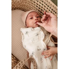 Candide Saco de Dormir 2 en 1 CAN3275051061202 55 cm 0/3 Meses Estampado de Tigre Blanco