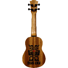 LAG Ukelele Tiki Uku Soprano Sapele con funda incluida
