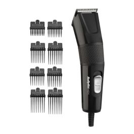 Babyliss Cortapelos E756E Power Clipper Cuchilla Acero Inoxidable 45mm 8 Guardas 9 Longitudes de 0.5mm a 25mm Cable 2m