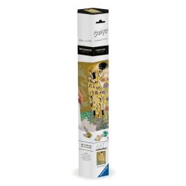 Ravensburger  CreArt Lienzos 30x40 cm  Klimt/El Beso  Pintura por números  Adulto  Actividad relajante y creativa  Edad 14  23916