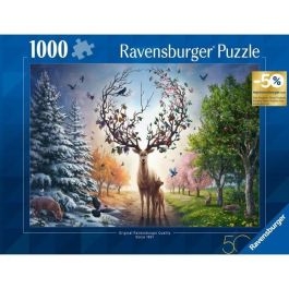 Puzzle de 1000 piezas, Fantasy Deer, Adultos y niños a partir de 14 años, Puzzle de alta calidad, 12001088, Edición 50 aniversario, Ravensburger