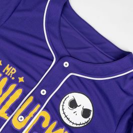 Camiseta Deportiva de Manga Corta The Nightmare Before Christmas Baseball Unisex