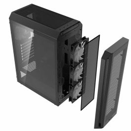 XPG VALOR AIR PLUS Caja PC Midi Tower Negra con Ventana Lateral, Filtro Antipolvo, 3x 120mm Ventiladores, USB 3.2 y Soporte ATX